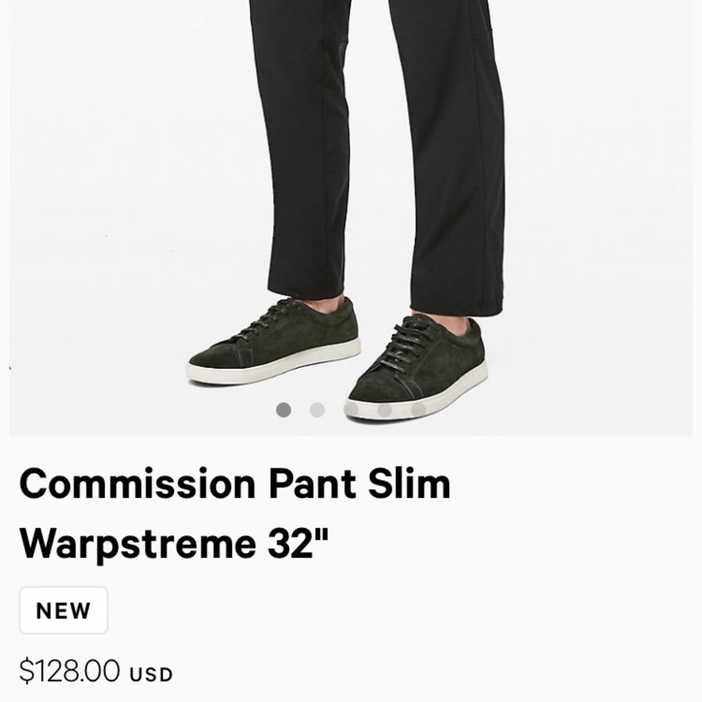 Unopened Commission pant slim 32”L size 34